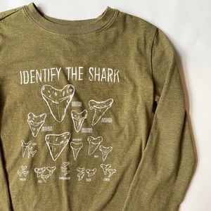 Boy’s Shark Long Sleeve Tee Size Small